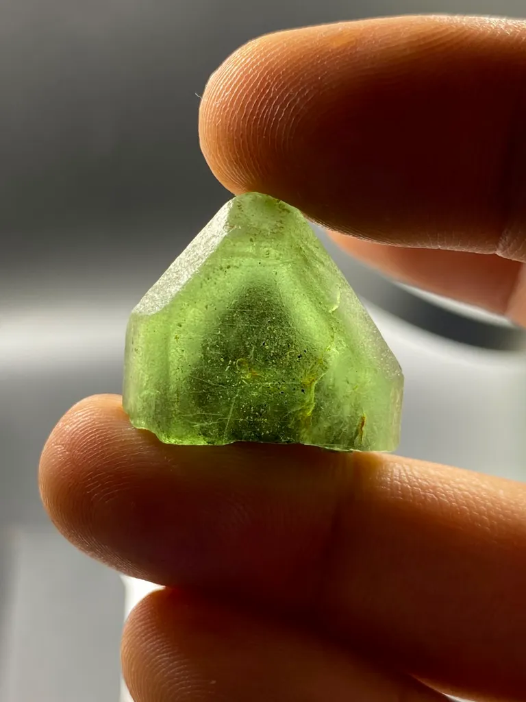 10.00 Grams Naturally Terminated Rare Ludwigite Faceted Grade Crystal from Kohistan Pakistan. image