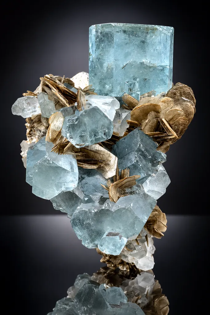 Aquamarine from Pakistan, Gilgit-Baltistan, Nagar District, Aliabad