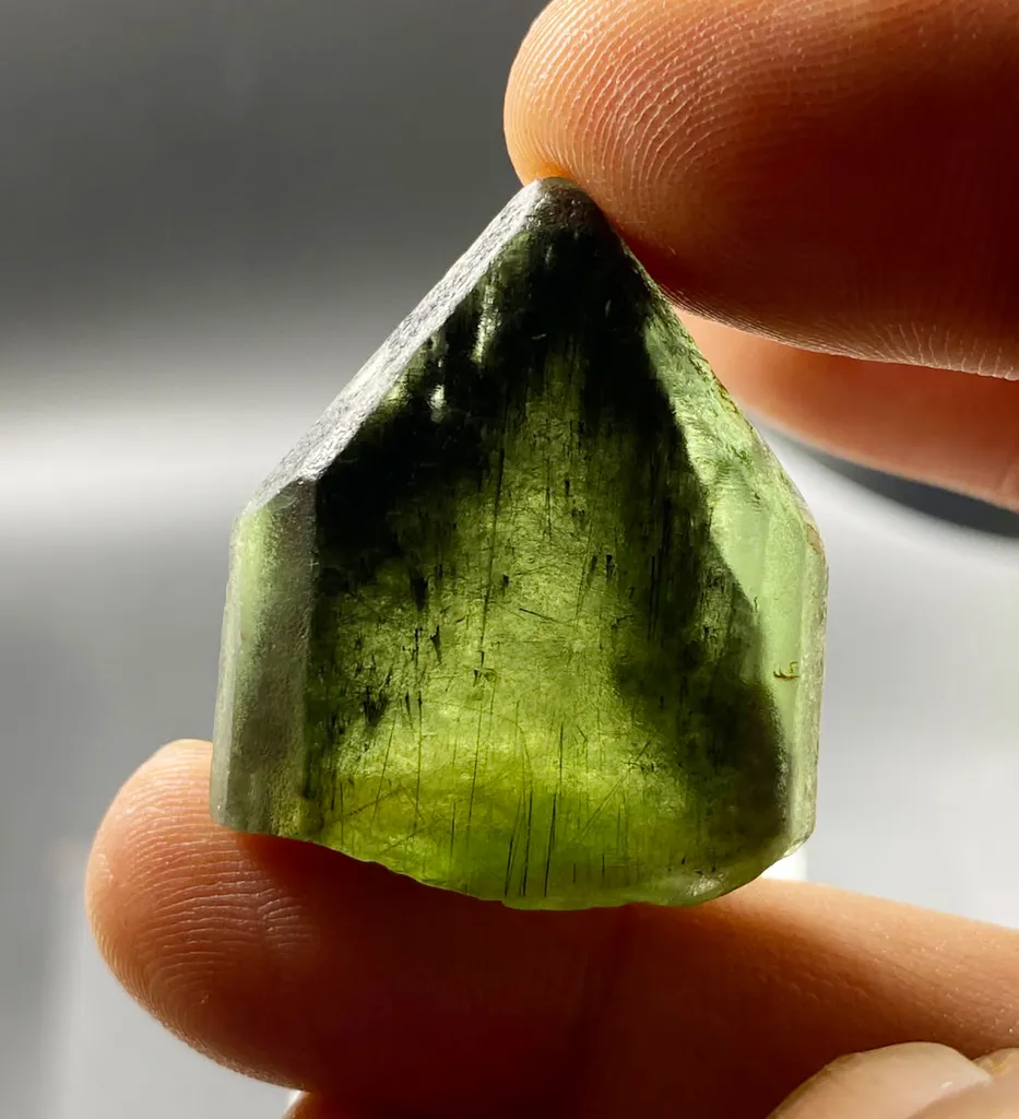 15.88 Grams Naturally Terminated Rare Ludwigite Faceted Grade Crystal from Kohistan Pakistan. - image 3