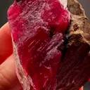 210.05 GRAMS OF CHERRY-RED Rhodonite ON MATRIX - image 3