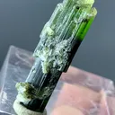 22+ Ct Natural Tri Colour Tourmaline Scepter Shape Crystal from Pakistan, Gilgit-Baltistan, Roundu District, Haramosh Mts., Stak Nala - image 5