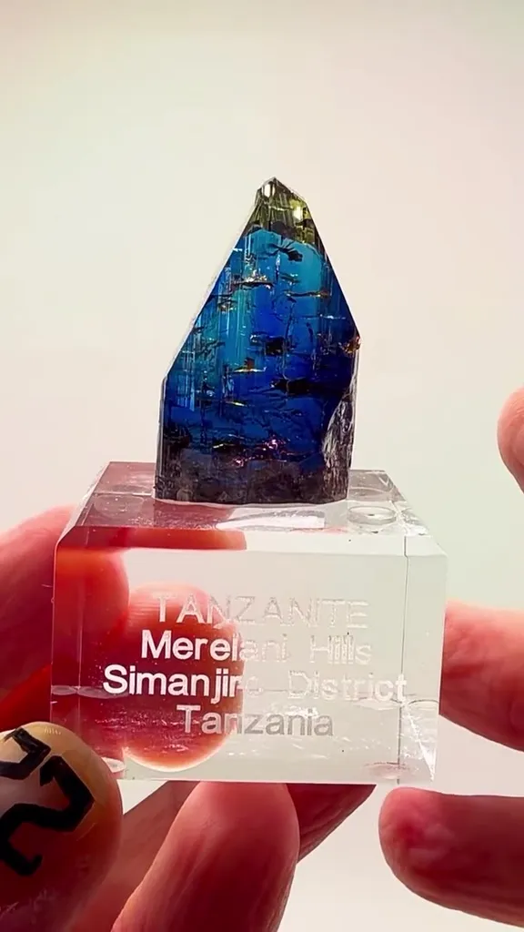 27.38 GRAMS OF NATURAL Tanzanite INSANITY image