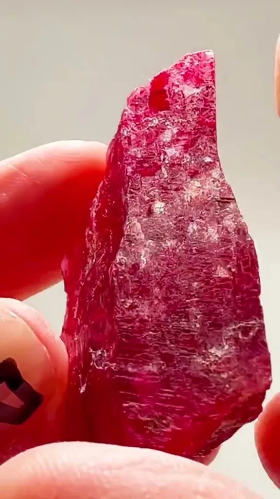 29.22 GRAMS OF CHERRY Rhodonite FIRE - image 2