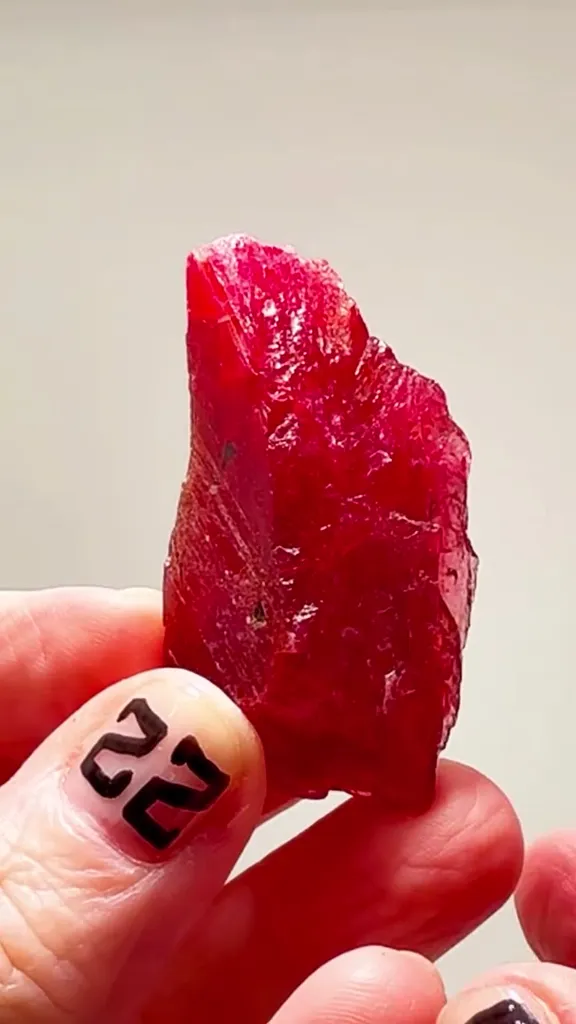 29.22 GRAMS OF CHERRY Rhodonite FIRE image