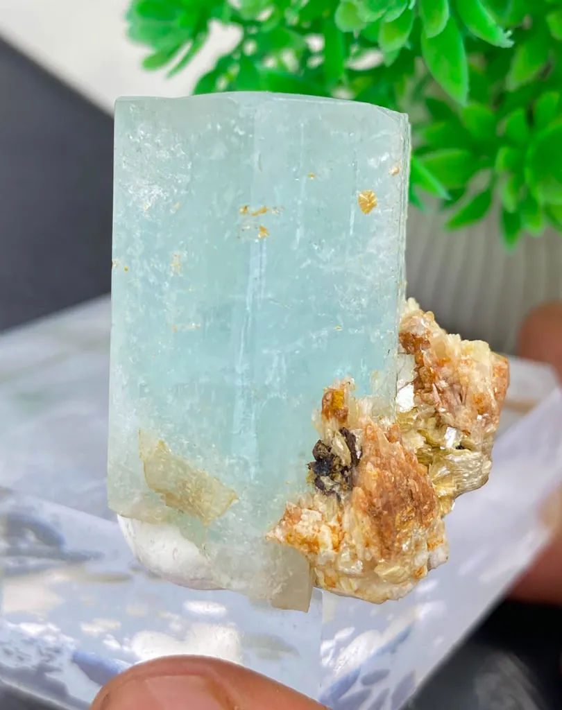 35 Gram  Natural Aquamarine Specimen  from Pakistan, Gilgit-Baltistan, Shigar District - image 2