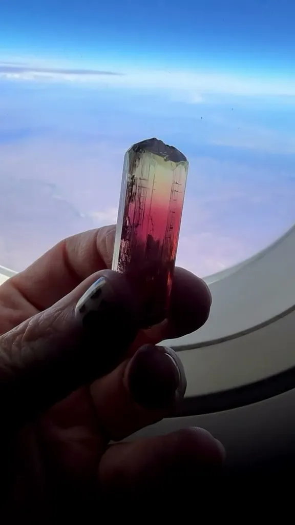 40,000 feet above the earth… yet this Rubaya Tourmaline still stole the view image