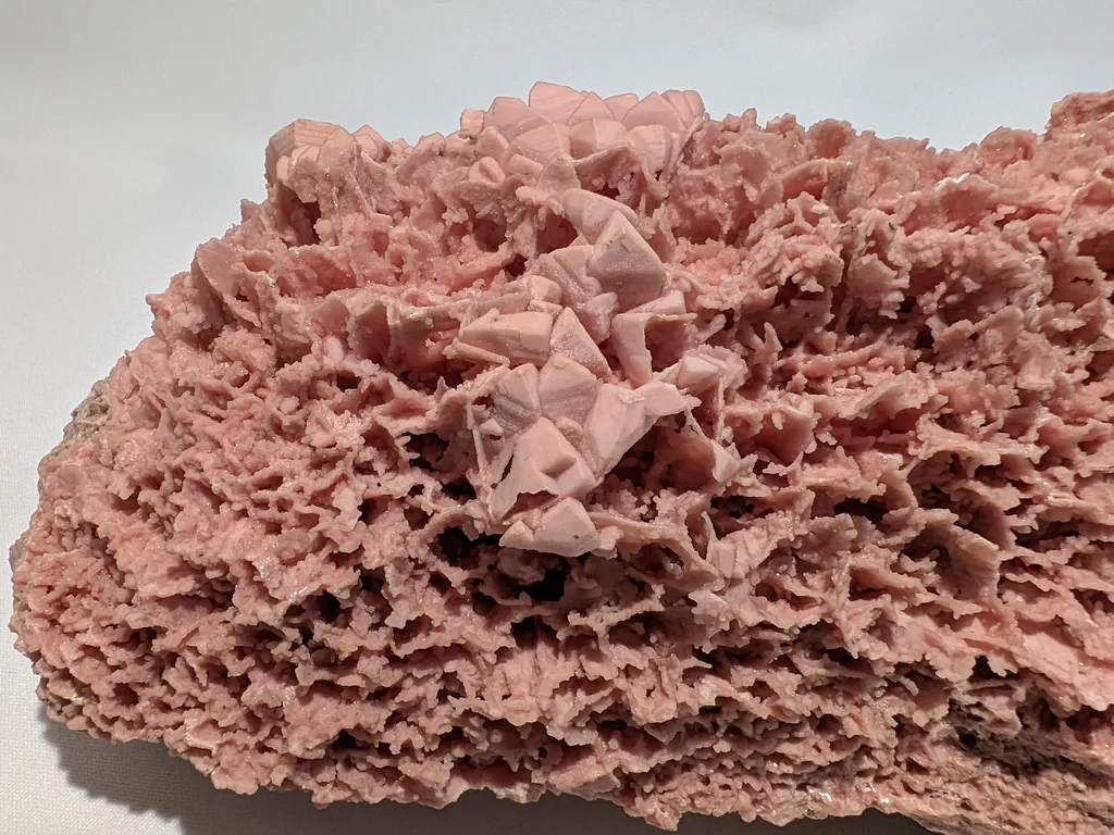 4.7 kg Rhodochrosite Pseudomorph after Calcite from Oppu Mine, Japan - image 4