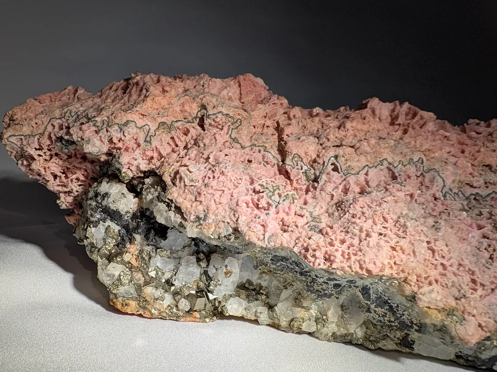 4.7 kg Rhodochrosite Pseudomorph after Calcite from Oppu Mine, Japan - image 8