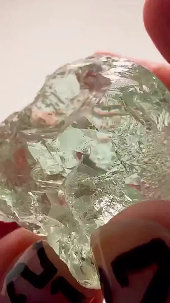 47.3 GRAMS OF INSANELY ETCHED BRAZILIAN Aquamarine ICE - image 3