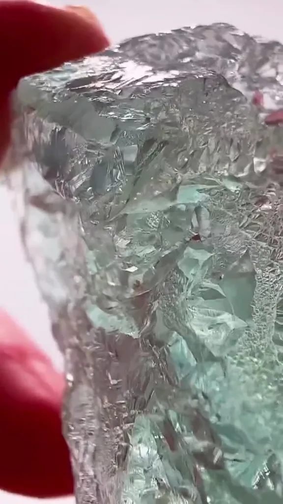 47.3 GRAMS OF INSANELY ETCHED BRAZILIAN Aquamarine ICE - image 4