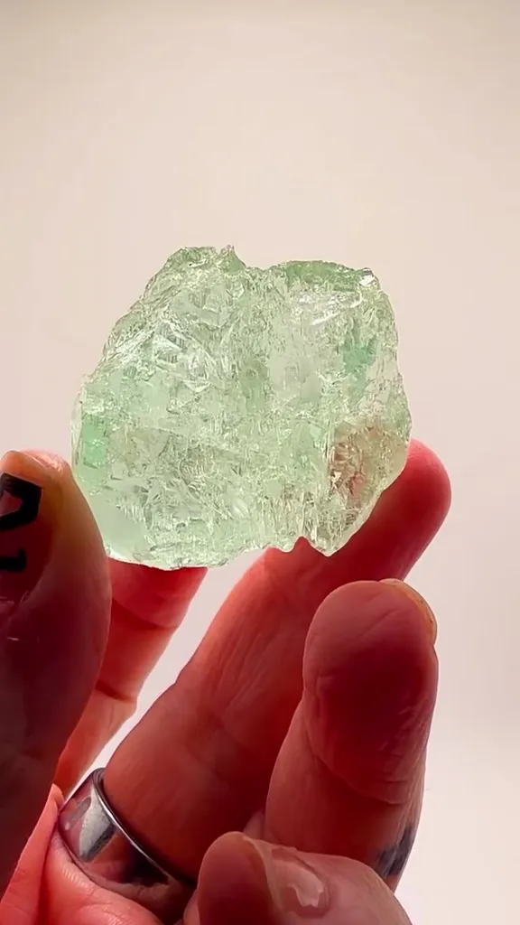 47.3 GRAMS OF INSANELY ETCHED BRAZILIAN Aquamarine ICE image