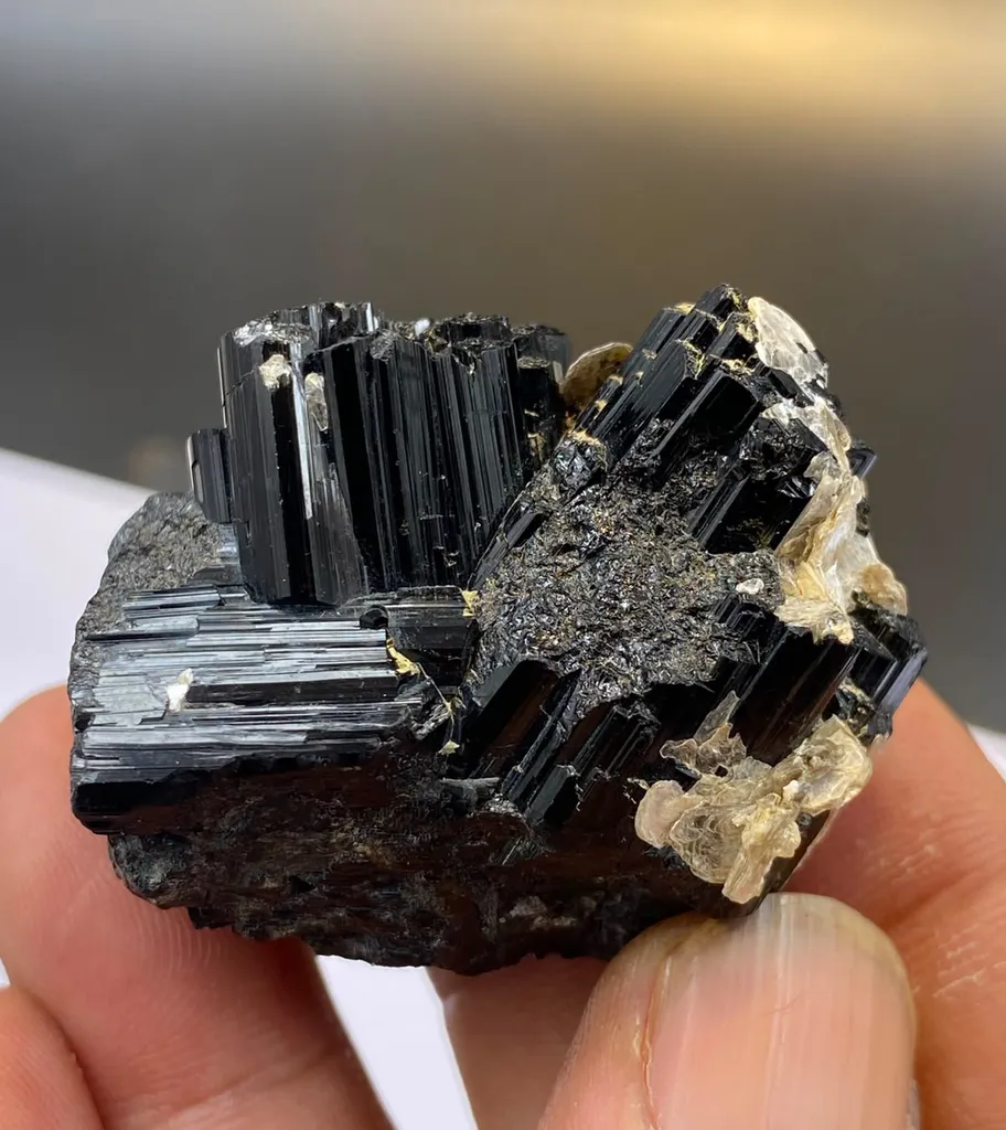 50 Grams Natural Schorl  specimen  from Pakistan, Gilgit-Baltistan, Shigar District, Basha Valley image