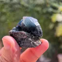 52 Gram Rare Terminated Riebeckite Inclusion Inside Blue Quartz On Mother Rock From Pakistan - image 9