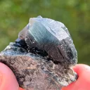 52 Gram Rare Terminated Riebeckite Inclusion Inside Blue Quartz On Mother Rock From Pakistan - image 5
