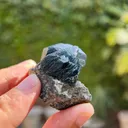 52 Gram Rare Terminated Riebeckite Inclusion Inside Blue Quartz On Mother Rock From Pakistan - image 10