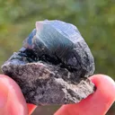 52 Gram Rare Terminated Riebeckite Inclusion Inside Blue Quartz On Mother Rock From Pakistan - image 6