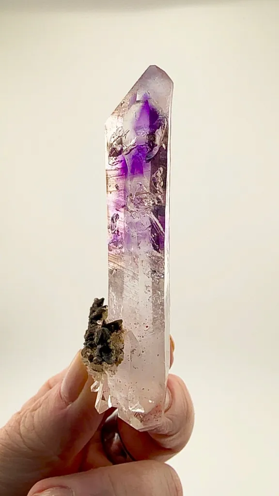 59.07 gram Double-Terminated Amethyst Quartz Valentine Pocket, Goboboseb Mountains, Namibia 59.07 grams - image 4