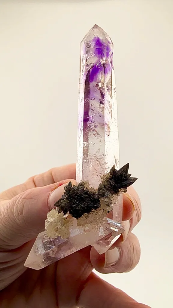 59.07 gram Double-Terminated Amethyst Quartz Valentine Pocket, Goboboseb Mountains, Namibia 59.07 grams - image 2