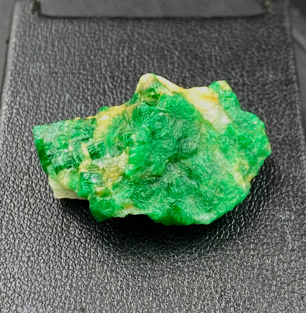 6.00 Gram Natural Emerald Specimen Chunk From Swat Valley Pakistan image