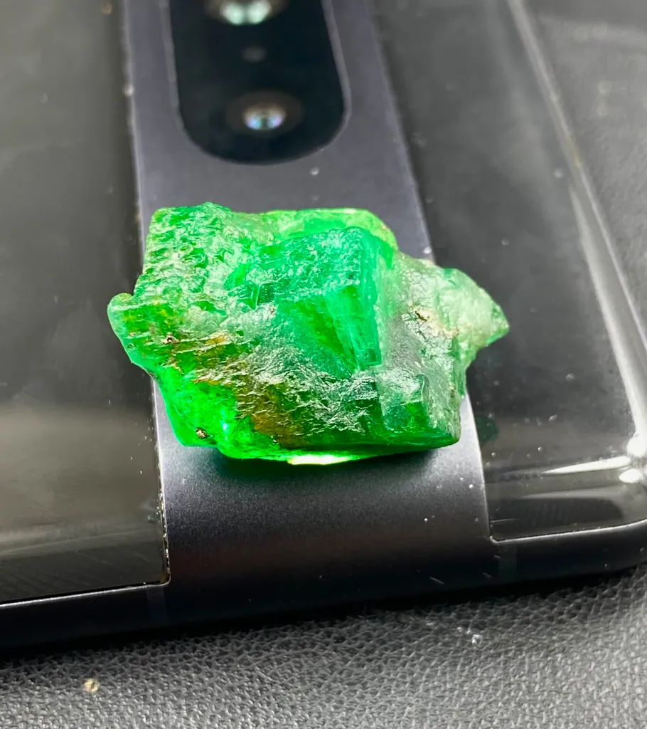 6.00 Gram Natural Emerald Specimen From Swat Valley Pakistan image