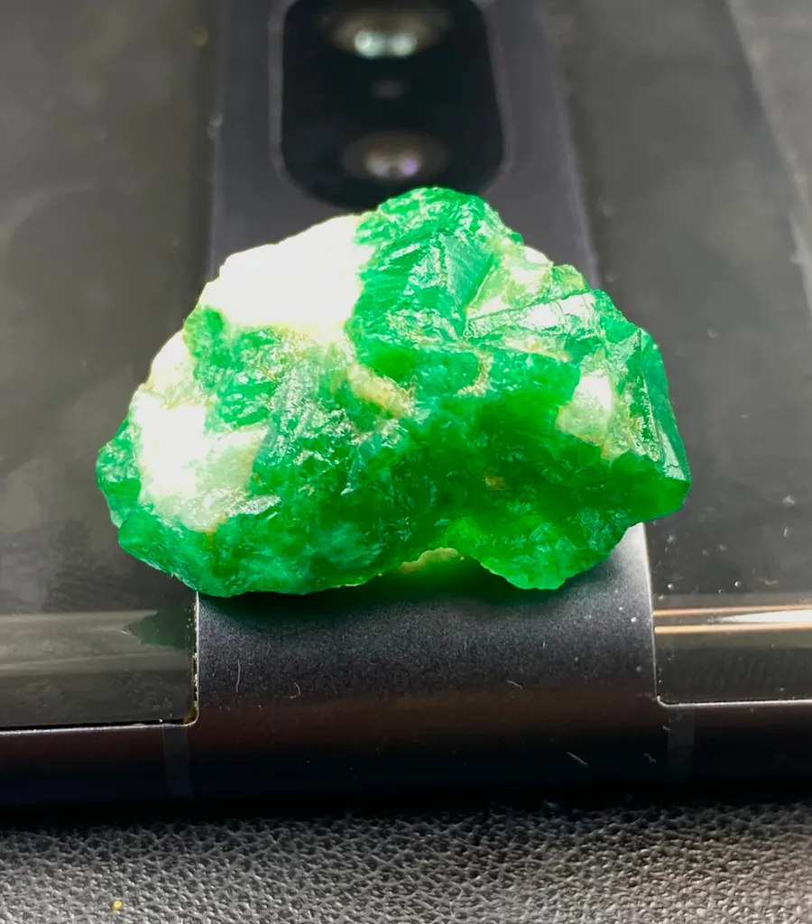 6.28 Gram Natural Emerald Specimen Chunk From Swat Valley Pakistan - image 2