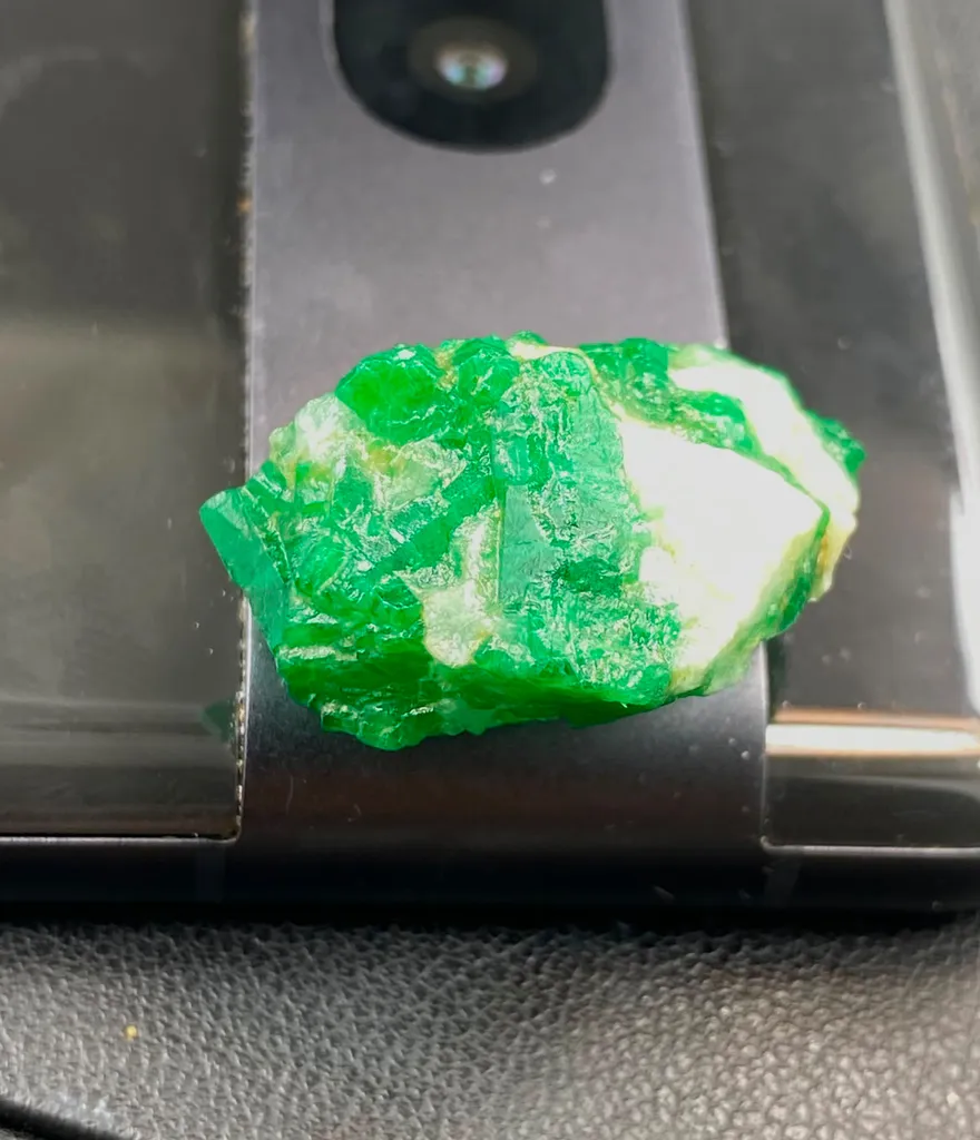 6.28 Gram Natural Emerald Specimen Chunk From Swat Valley Pakistan - image 4