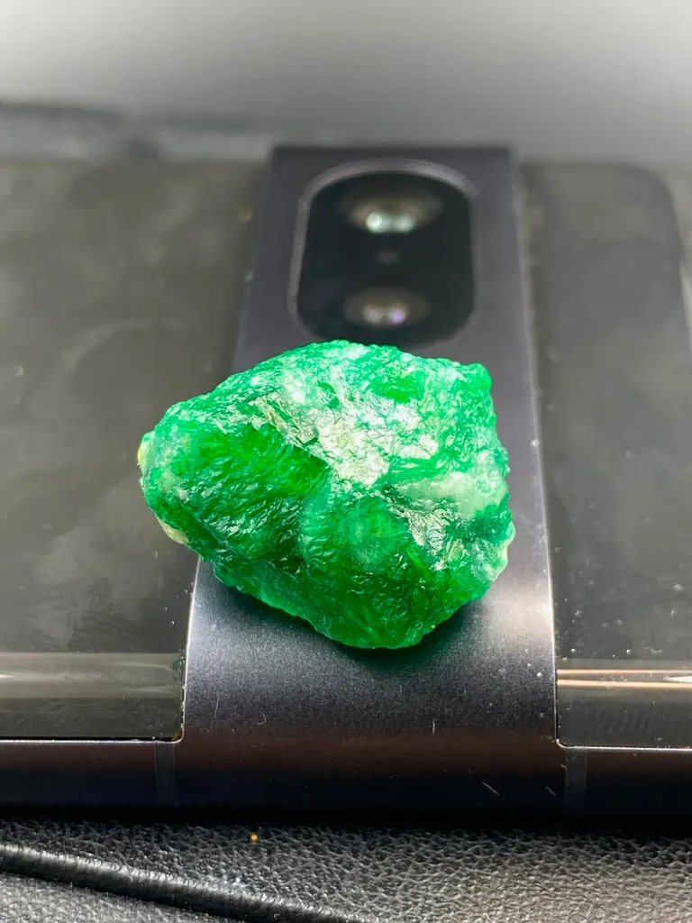 6.30 Gram Natural Emerald Specimen Chunk From Swat Valley Pakistan image
