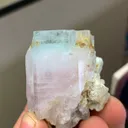 64.3g Natural Bi-Color Beryl Crystal (Aqua-Morganite) – Fully Terminated – Skardu, Pakistan - image 1