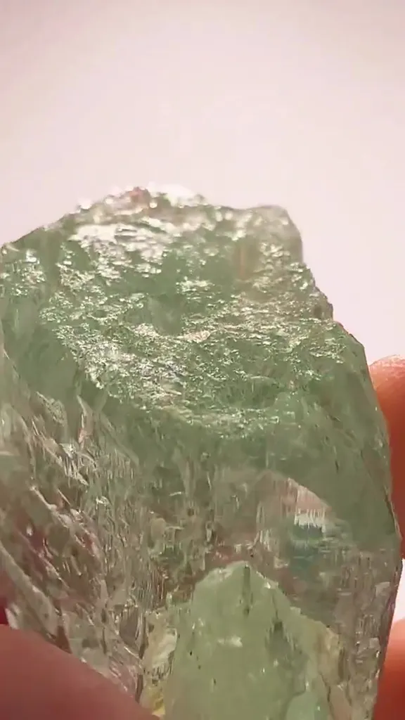 67.7 GRAMS OF BRAZILIAN Aquamarine ICE — GLOWING IN NATURAL LIGHT - image 4