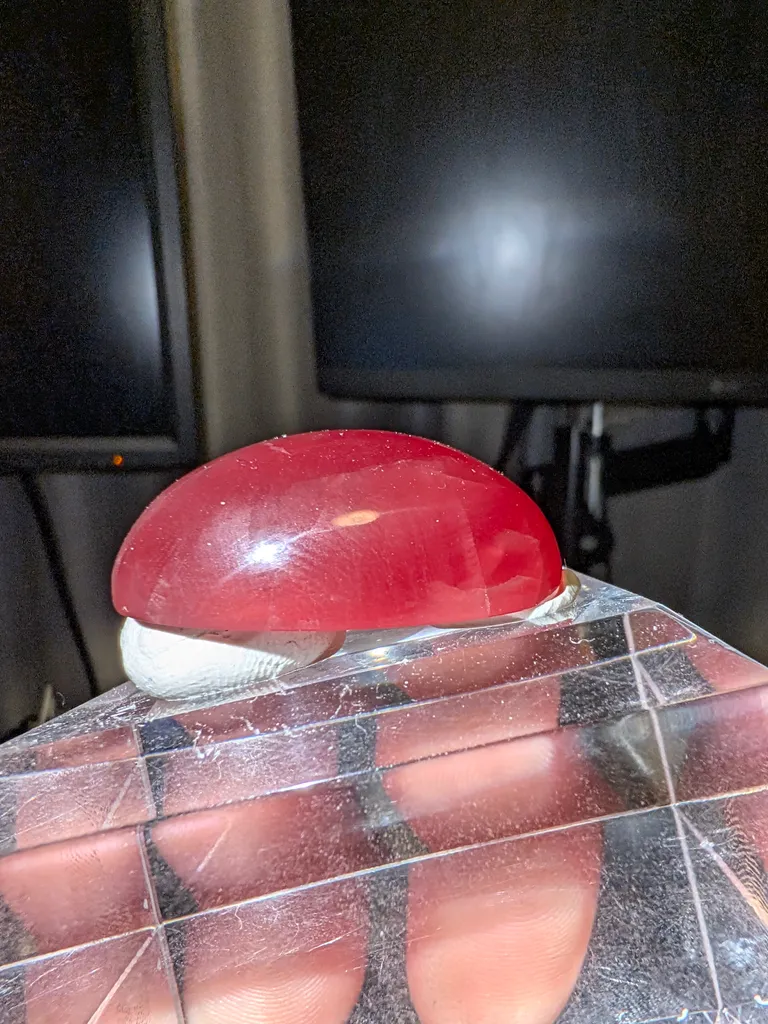 74.9ct Japanese Rhodochrosite Cabochon − Inakuraishi Mine, Hokkaido, Japan - image 4