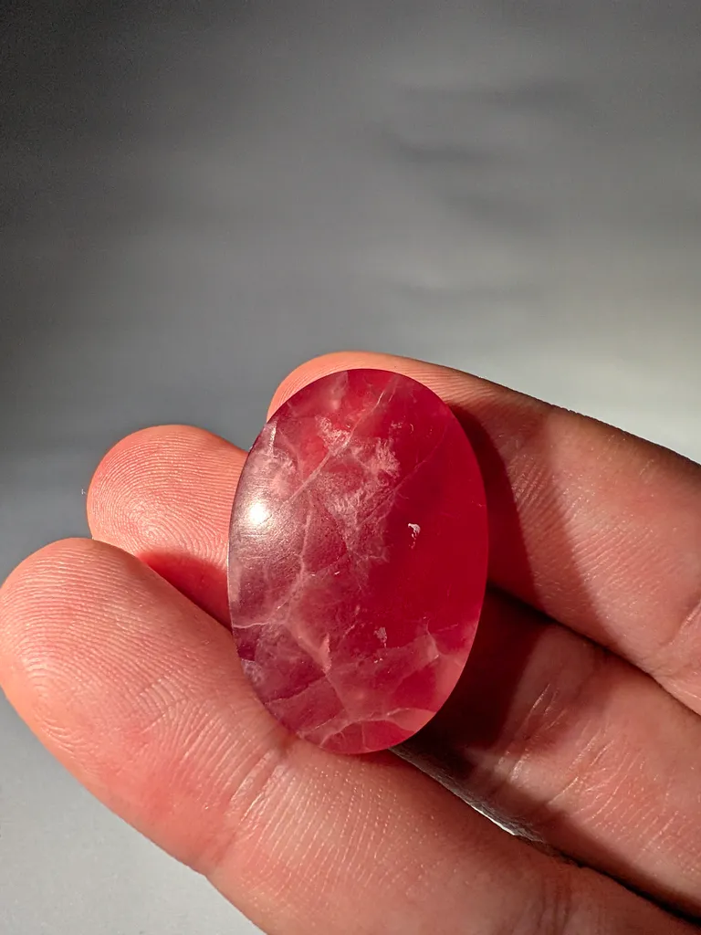74.9ct Japanese Rhodochrosite Cabochon − Inakuraishi Mine, Hokkaido, Japan - image 2