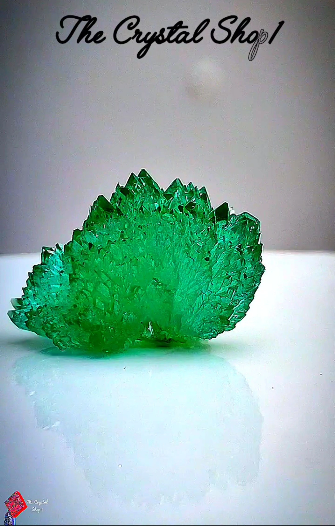 One of the most beautiful pieces in the world, the Green Apophyllite Flower, 