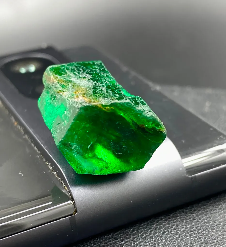 8.80 Gram Faceted Grade Natural Emerald From Swat Valley Pakistan - image 4