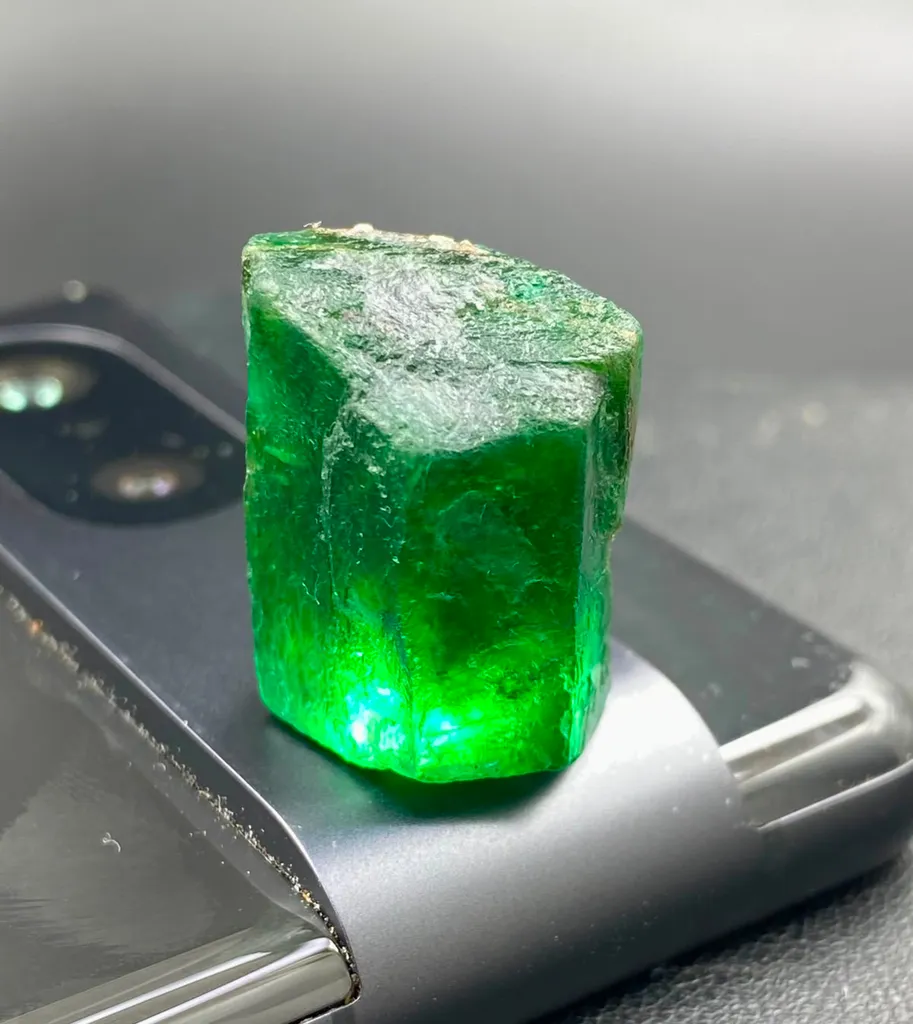 8.80 Gram Faceted Grade Natural Emerald From Swat Valley Pakistan image