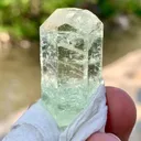 90 Carats Diamond Cut Sky Blue Aquamarine Crystal from Pakistan - image 1