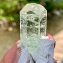 90 Carats Diamond Cut Sky Blue Aquamarine Crystal from Pakistan - image 3