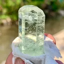 90 Carats Diamond Cut Sky Blue Aquamarine Crystal from Pakistan - image 5