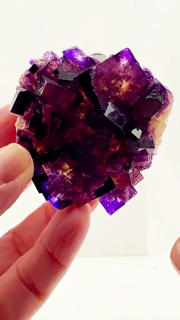 A kaleidoscope of color frozen in Fluorite image