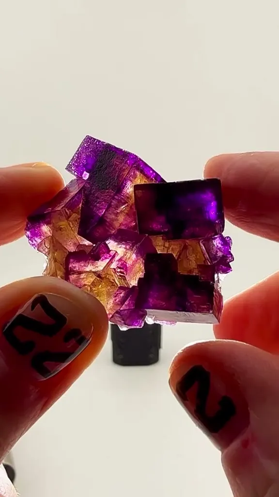 A tiny masterpiece from one of the most legendary Fluorite localities on Earth image