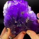 A true Illinois heavyweight … 1,540 grams of collector-grade Fluorite from… - image 1