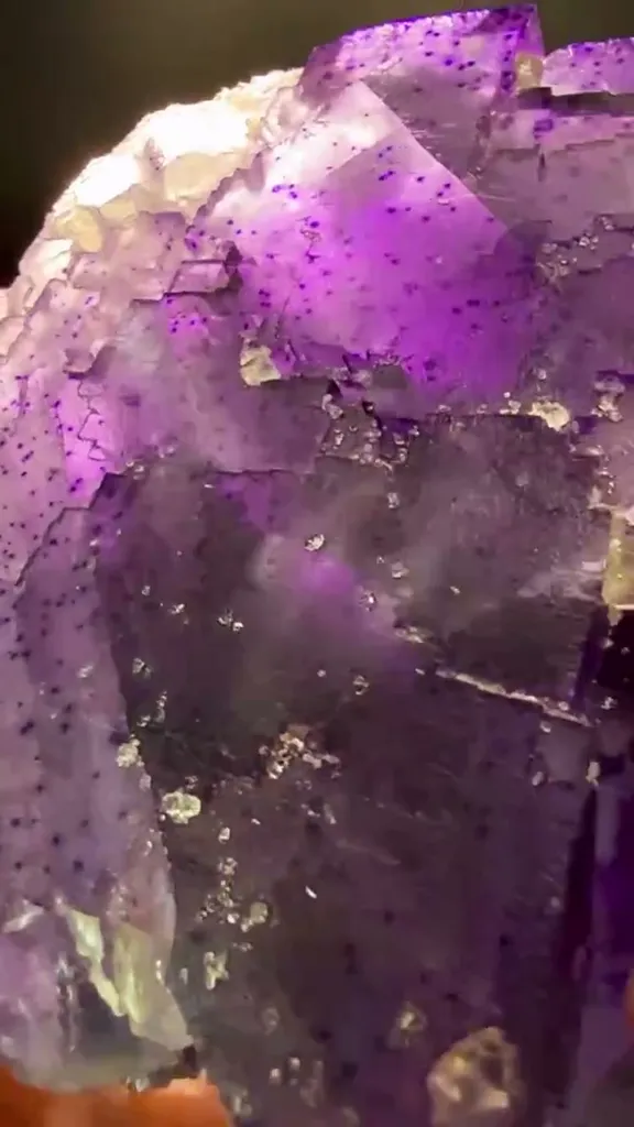 A true Illinois heavyweight … 1,540 grams of collector-grade Fluorite from… - image 4