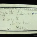 Acanthite and Calcite (Note Old Labels) - image 5