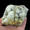 Acanthite and Calcite (Note Old Labels) - image 1