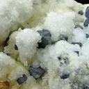 Acanthite and Calcite (Note Old Labels) - image 3