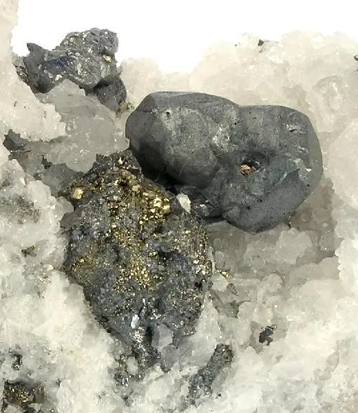 Acanthite, Calcite - image 2