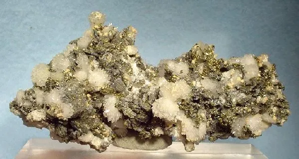 Acanthite, Calcite image