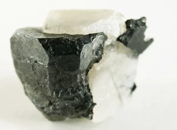 Acanthite, Calcite image