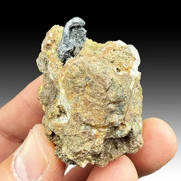 Acanthite from Jáchymov, Jáchymov ore district, Karlovy Vary Region, Czech Republic