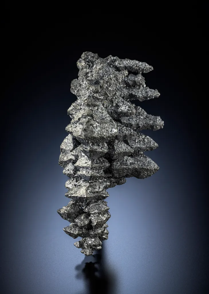Acanthite from Morocco, Drâa-Tafilalet Region, Imiter mine
