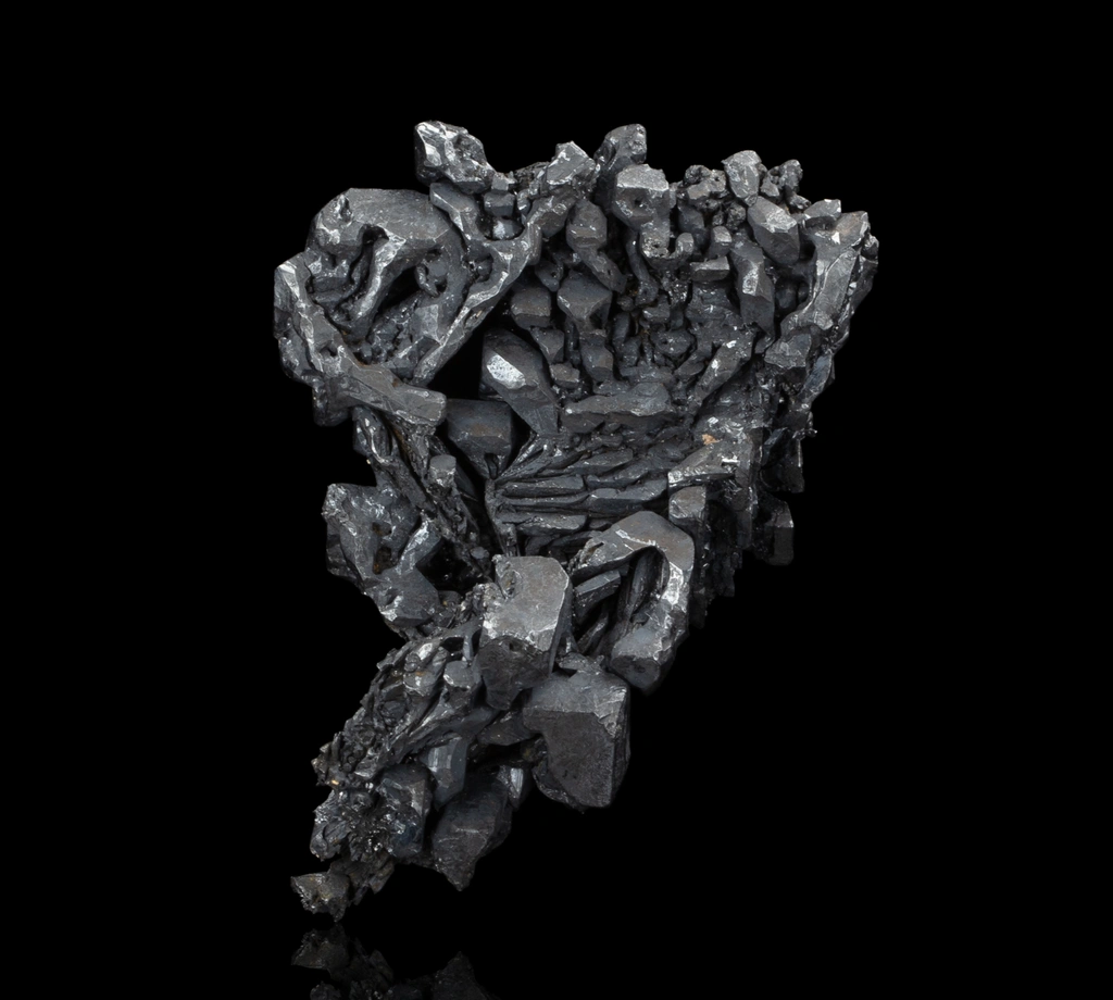 Acanthite from San Juan de Rayas Mine, Guanajuato, Guanajuato Municipality, Guanajuato, Mexico image
